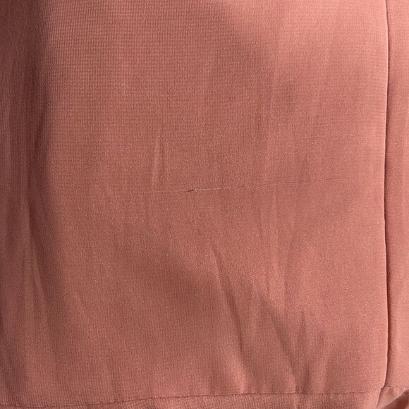 Dessy Collection Convertible Neck Long Sleeve Chiffon Gown Dessert Rose … - Picture 11 of 11